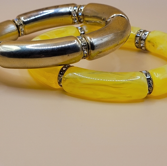 Acrylic Chunky Tube Bracelets - Picture 8 of 8